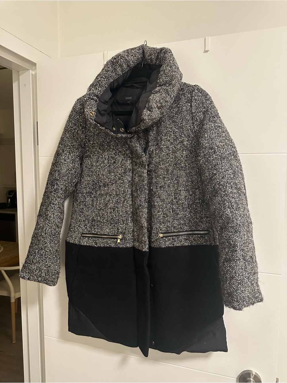 Joseph Duck Down Filled Wool Coat